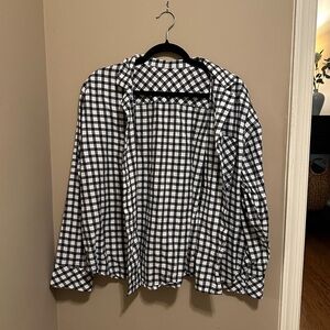 Black and White Checkered Flannel
